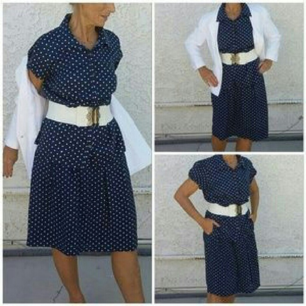 VAN HEUSEN, polka dots, Top & Skirt SET size XL 12 - Picture 3 of 8